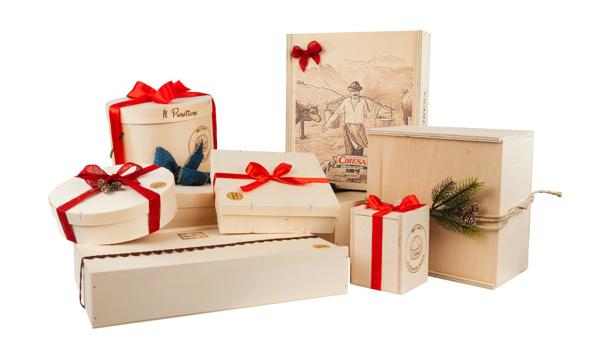 Delloca wood packaging Natale 2024