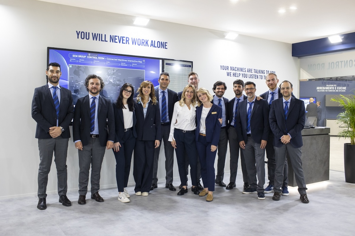 Scm Group Servitizzazione team con Alessandra Benedetti