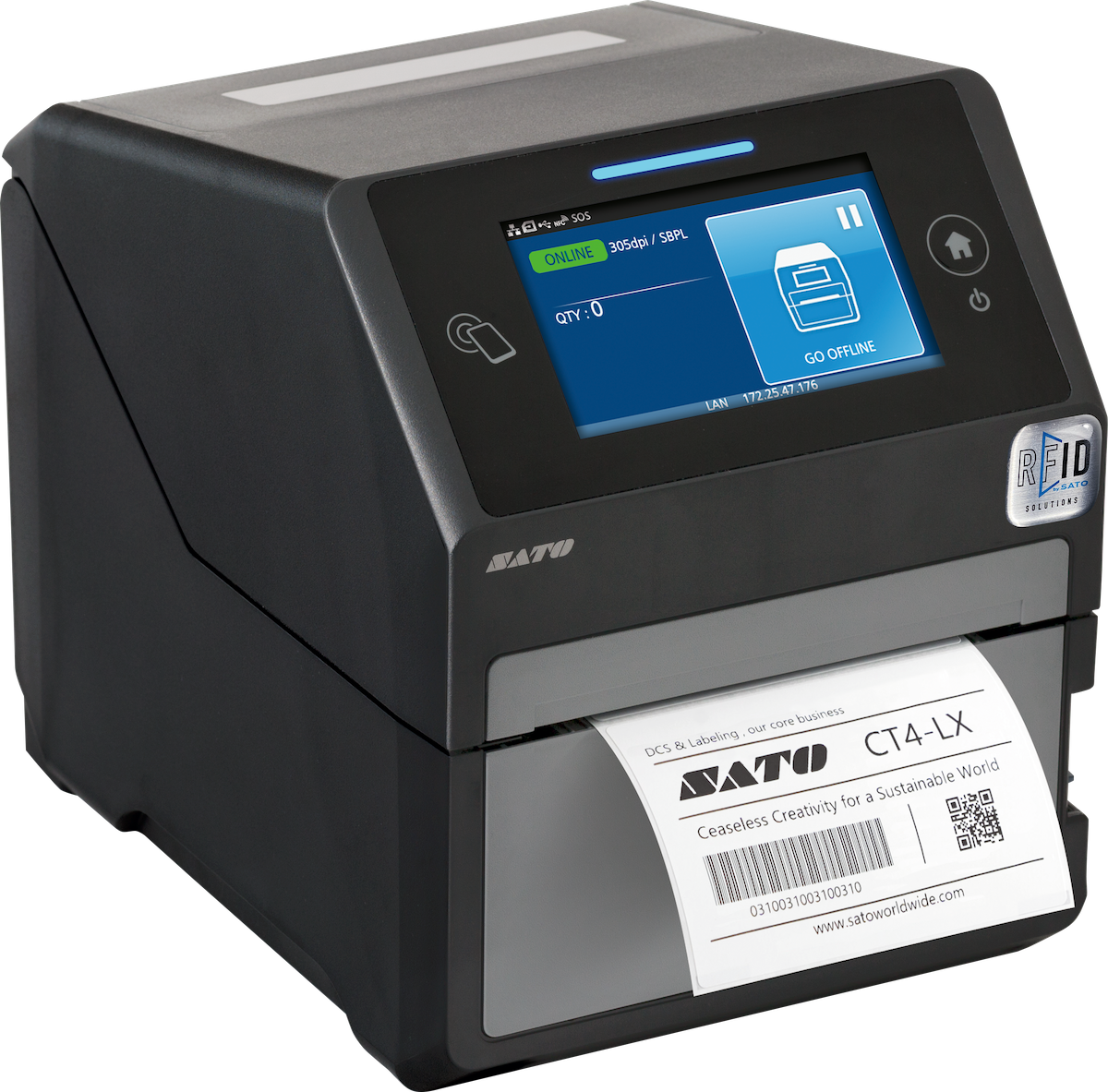 Stampante SATO CT4-LX_RFID compatibile con Web AEP