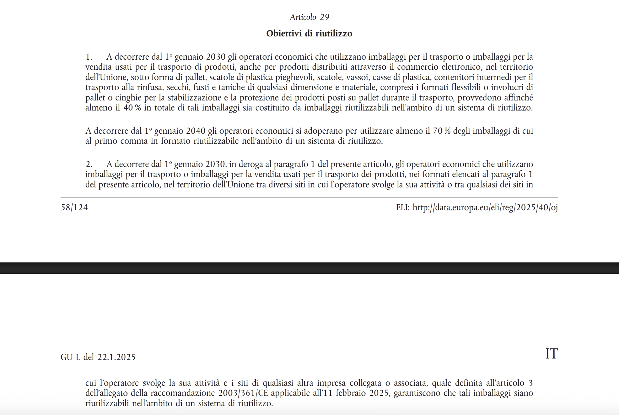 PPWR riutilizzo e compostabilità