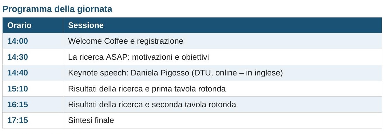ASAP servitizzazione e green
